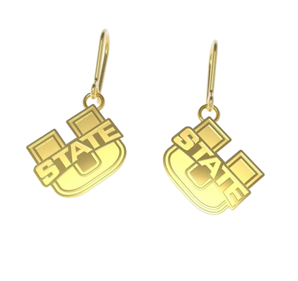 U-State Stainless Steel Gold Earrings Dangle